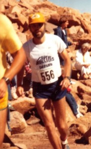 Phil Running up Pikes Pk in 1978