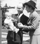 Phil and parents 1942